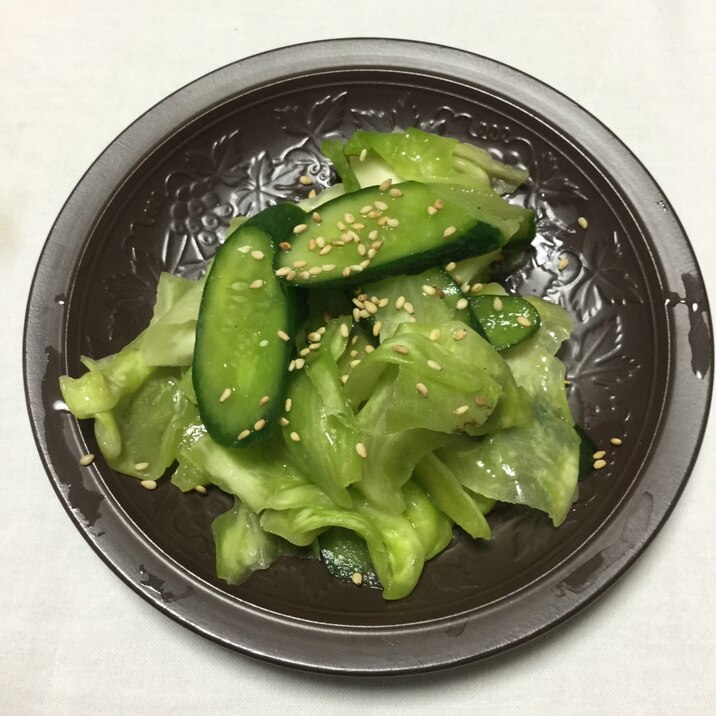 きゅうりとキャベツのダシダで漬け物風